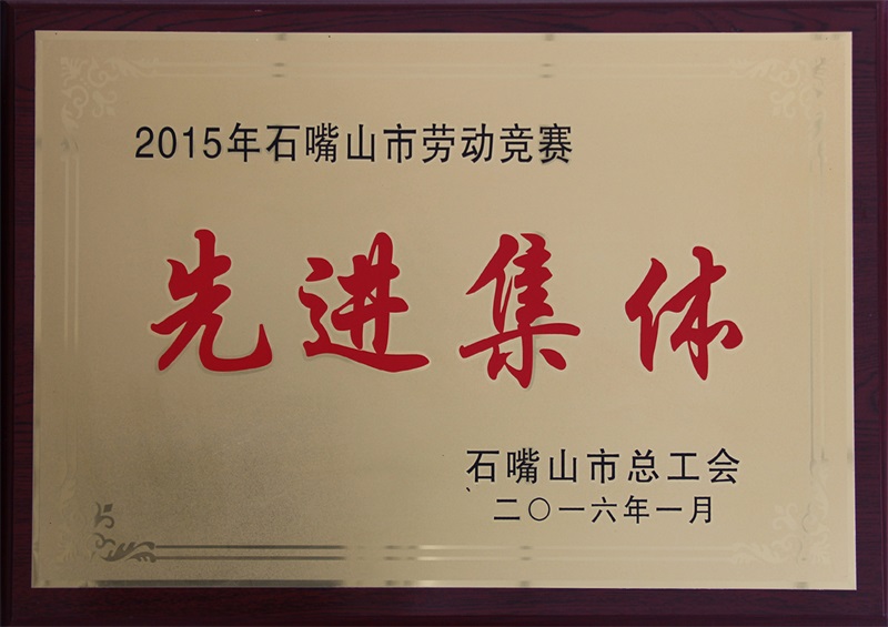 2015年石嘴山市勞動(dòng)競(jìng)賽先進(jìn)集體